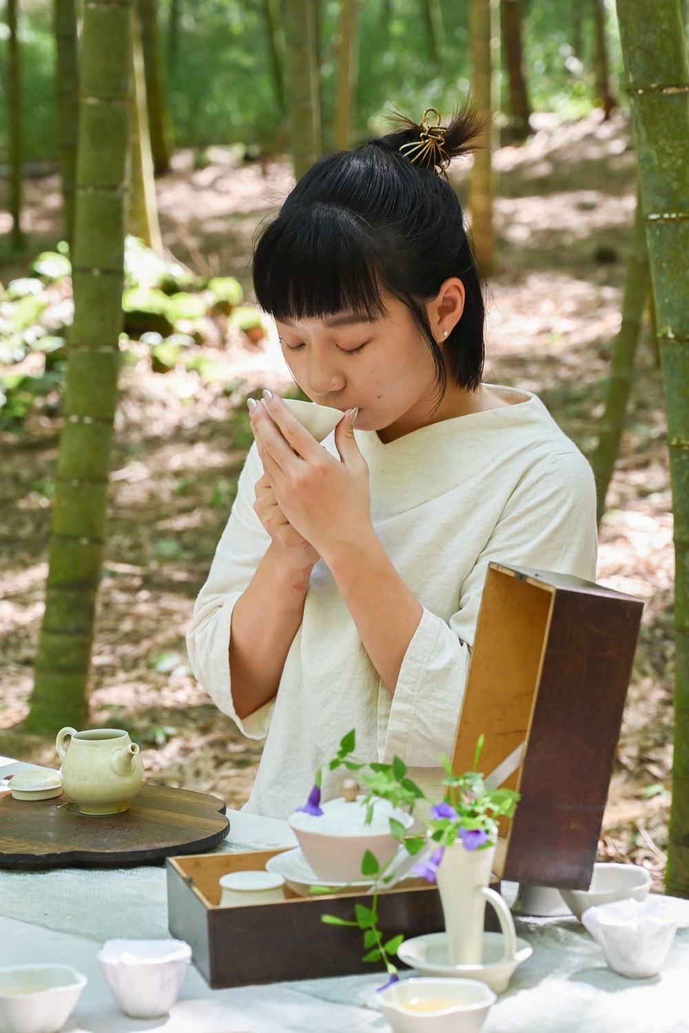 思旅 Think Travel | 溪頭懶人露營 森林健行 主廚私房料理，鹿谷小半天竹林茶席 茶餅DIY 特色竹筒飯，一趟與大自然連結的團體旅行!