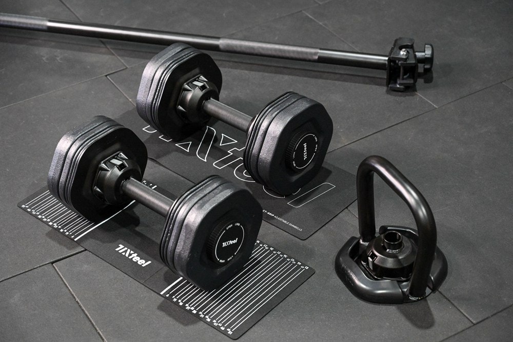 健身器材開箱 | Tixteel-XT-GRIP(23公斤組) 快鎖組合式啞鈴+長槓轉換套件+壺鈴轉換器,可調式啞鈴居家健身,新手用到變老手! - 第4張圖 健身器材開箱 | Tixteel-XT-GRIP(23公斤組) 快鎖組合式啞鈴+長槓轉換套件+壺鈴轉換器,可調式啞鈴居家健身,新手用到變老手!