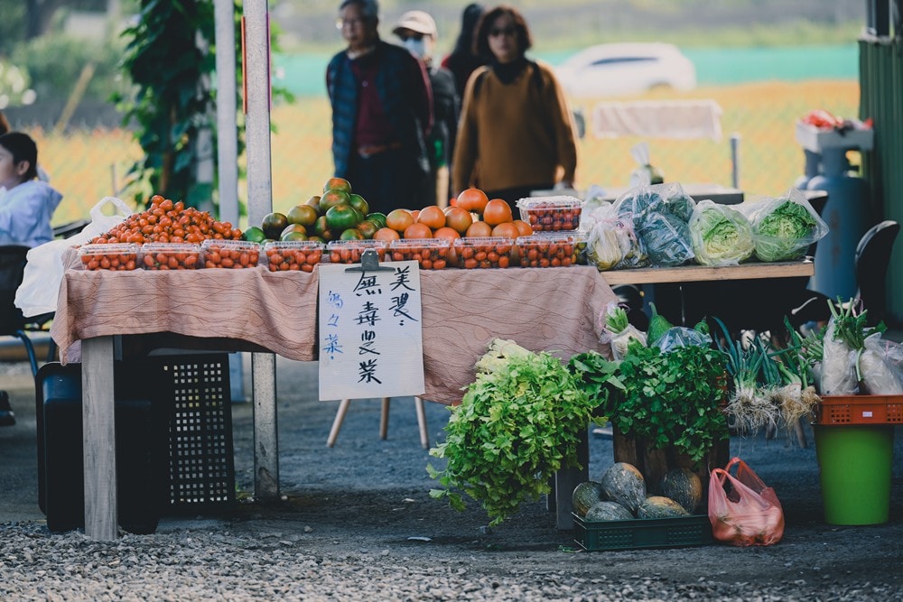 高雄美濃花海彩繪大地 賞花逛新春文創市集 ，阿弟牯阿妹妹、摩艾、凌波仙子、夢迴伯公 美拍景點，客家小炒、水磨豆花 美味私房，探訪藏金天目釉技藝 陶木漆藝術手作工坊!
