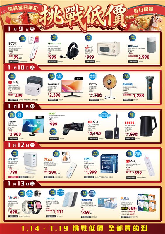 燦坤會員特典最後5天！全館5折起再享滿額禮 會員獨享消費滿額天天送50,520燦坤K幣 消費寵物價商品抽LG 智慧寵物照護空氣清淨機