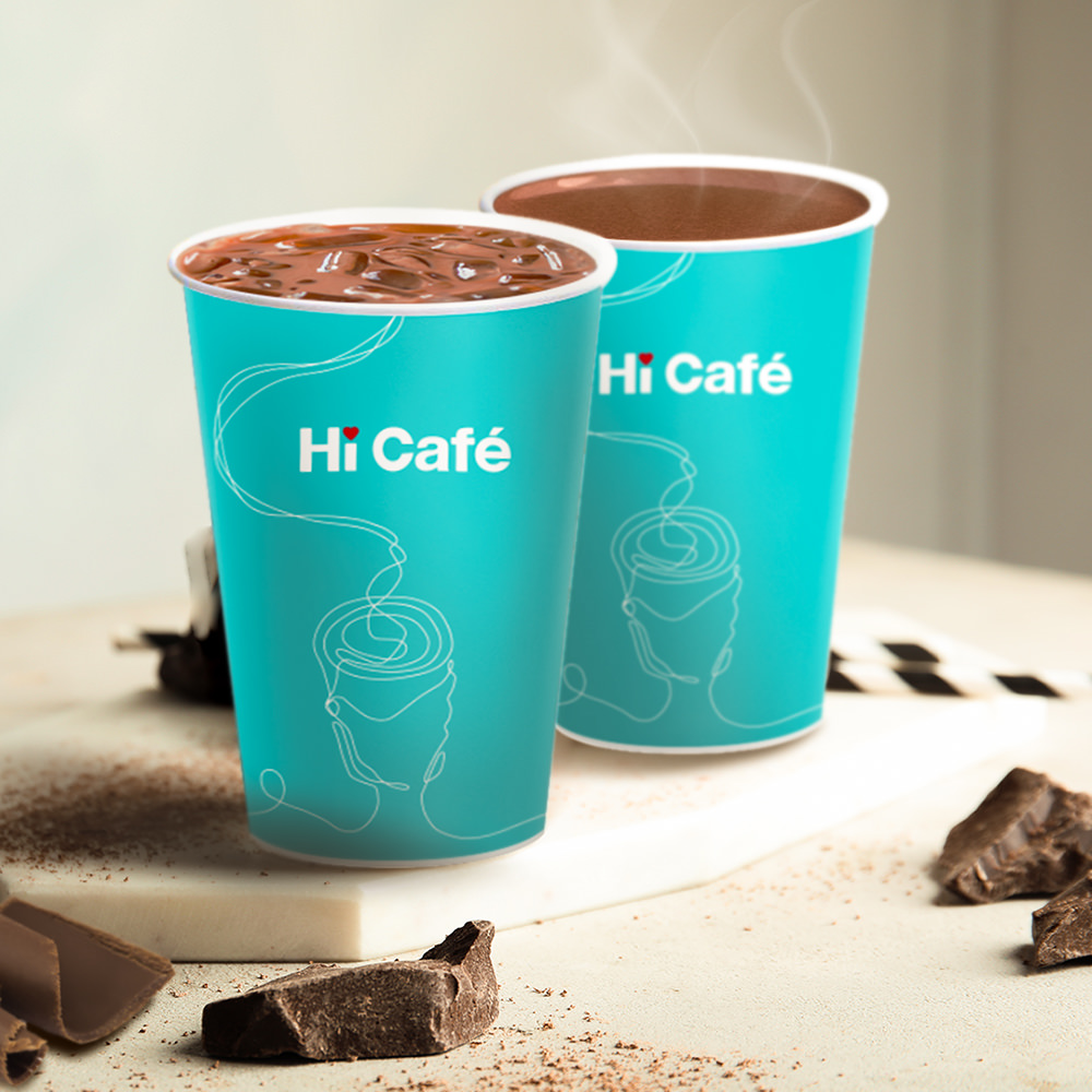 萊爾富9月20日至10月17日推出新上市的Hi Cafe大杯冰熱巧克力歐蕾，單杯售價50元，活動期間享單杯新品嚐鮮價只要39元